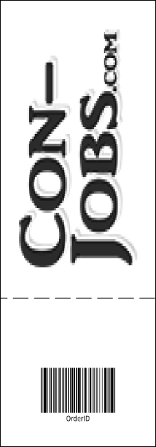 All Purpose Big Logo Event Ticket (Black & White) Product Back