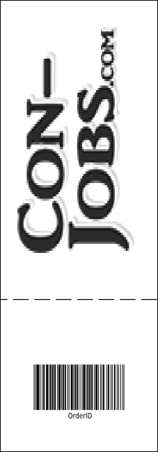 Portland General Admission Ticket (black and white) Product Back