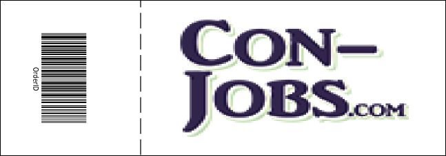 Yellow and White General Admission Ticket Product Back