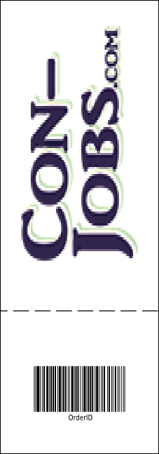 Christmas Angel General Admission Ticket with full bleed. Product Back