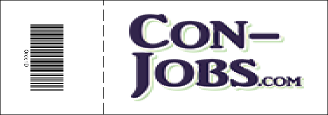 Cool Christmas General Admission Ticket with full bleed Product Back