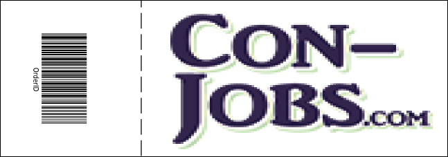 Christmas Reindeer General Admission Ticket with a full bleed Product Back