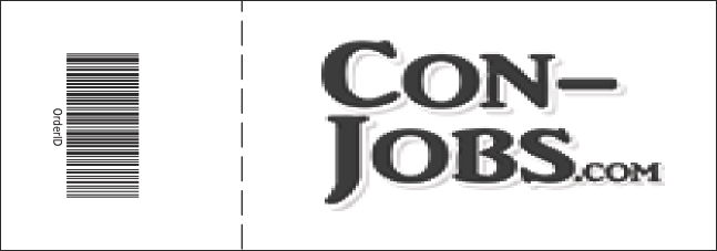 Hollywood General Admission Ticket with stub (Black and white) Product Back