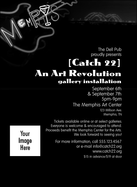 Memphis BW Invitation Product Front