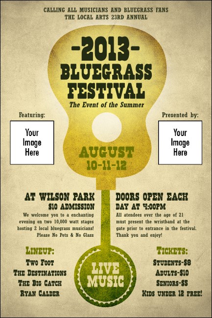 Guitar and Banjo Poster Product Front