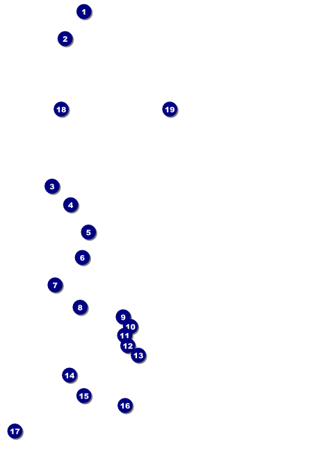 Sports Flyer 002 in Blue and Gold Front Field Markers