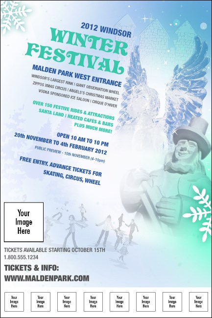 Winter Festival Logo Poster Product Front
