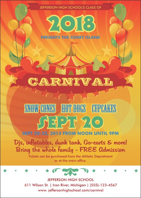 Carnival Postcard Product Front