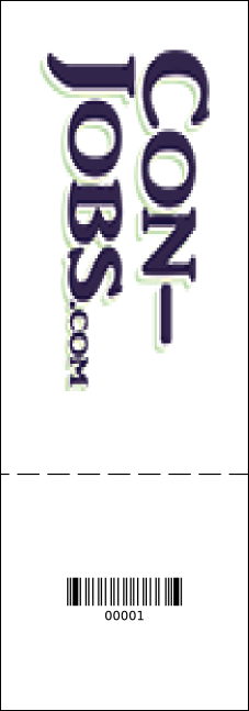 Roller Derby Passing Star Raffle Ticket Product Back