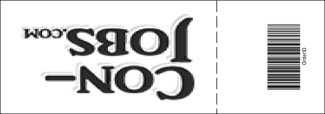 St. Louis (black and white) Raffle Ticket with stub Product Back