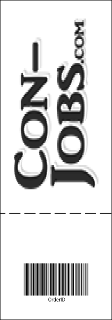 Toronto Raffle Ticket with stub (Black & white) Product Back