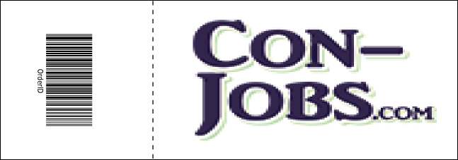 Rock Concert Red Raffle Ticket Product Back