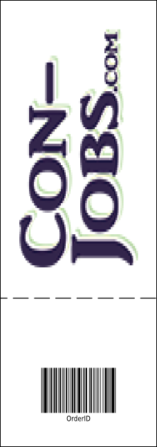 Your Image Raffle Ticket 001 (Green) Product Back