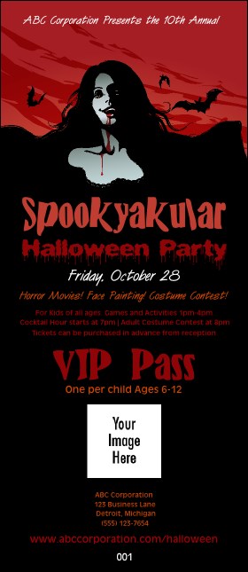 Sexy Vampire VIP Pass Product Front