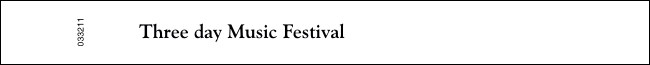 Text (1 line) no Logo Product Front