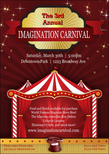 Red Tent Postcard Product Front