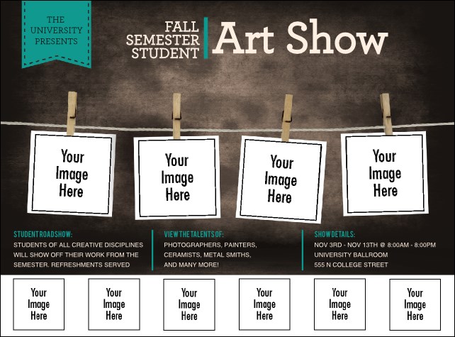 Image Upload Polaroid Logo Flyer Product Front