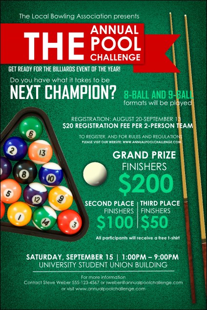 Pool Poster Product Front