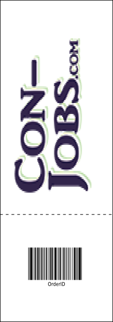 Summer Cut Paper Raffle Ticket Product Back