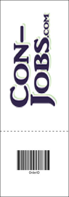 Christmas Carol Raffle Ticket Product Back