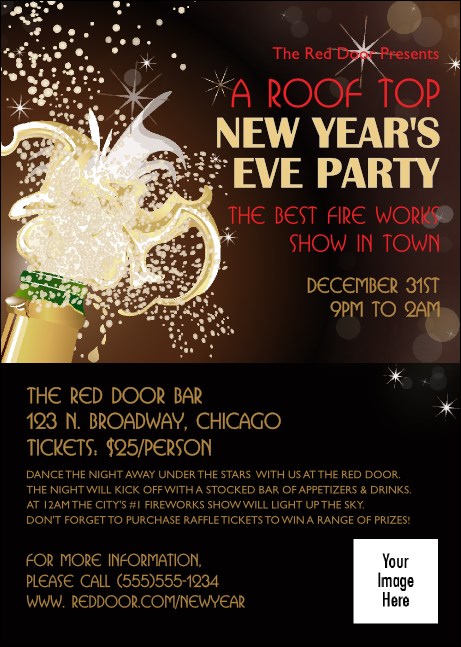 Champagne Bistro Club Flyer Product Front