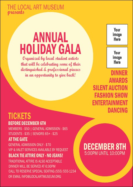 Circle Gala Club Flyer Product Front