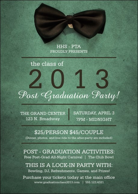 Bow Tie Club Flyer Product Front